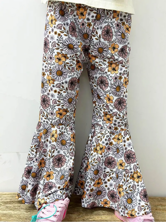 Flower girls milk silk bell bottoms preorder