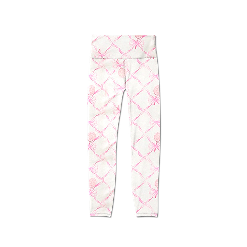 Kids baby girls pink bow active wear yoga leggings pants preorder