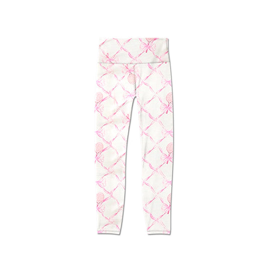 Kids baby girls pink bow active wear yoga leggings pants preorder