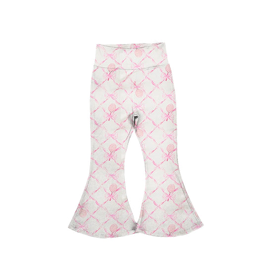 Kids baby girls pink bow active wear yoga pants preorder