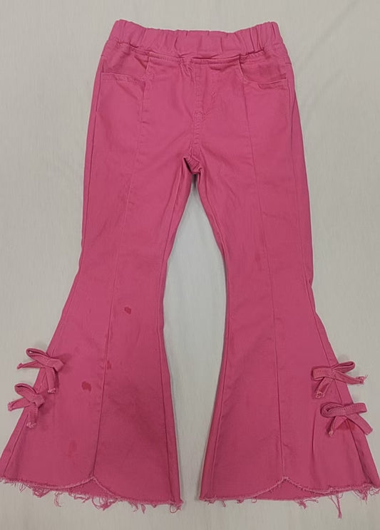 Baby girls hot pink jeans bell bottoms preorder