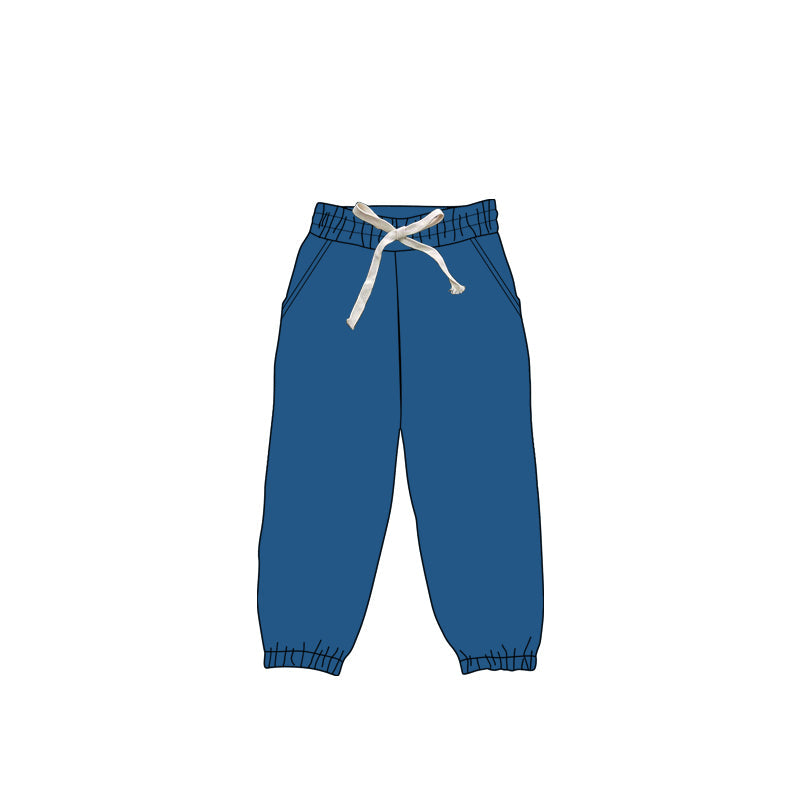 Kids baby girls dark blue active wear yoga leggings pants preorder