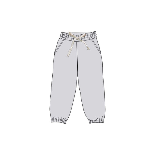 Kids baby girls grey active wear yoga leggings pants preorder