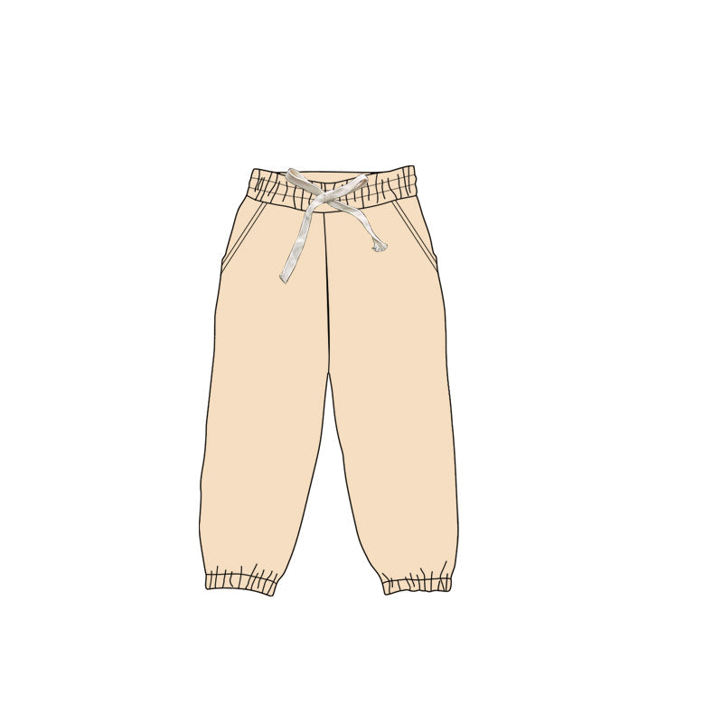 Kids baby girls khaki active wear yoga leggings pants preorder
