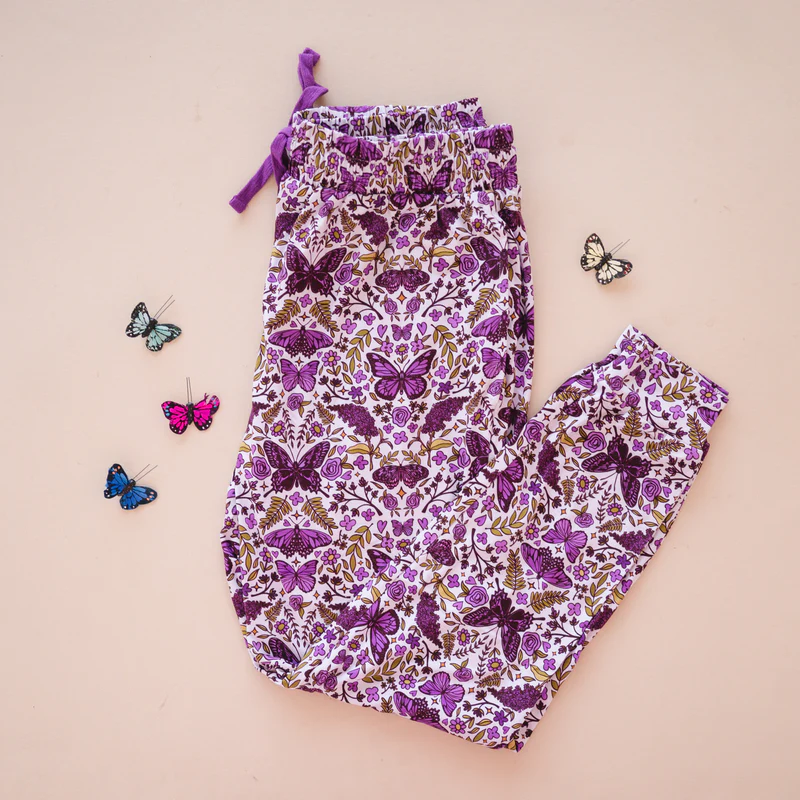 Adult women butterfly print pants preorder