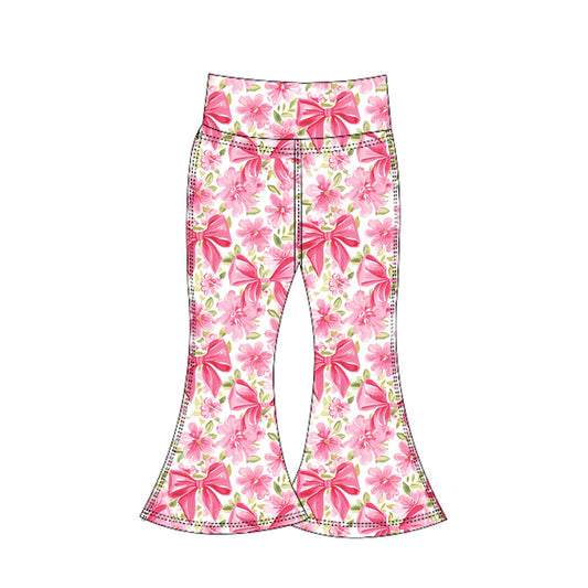 Baby Girls Pink Flowers Yoga Pants Preorder