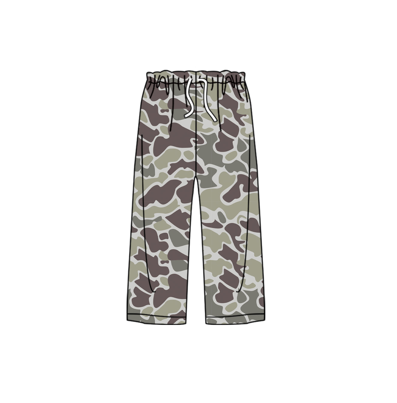 Adult men dark grey camo pants preorder