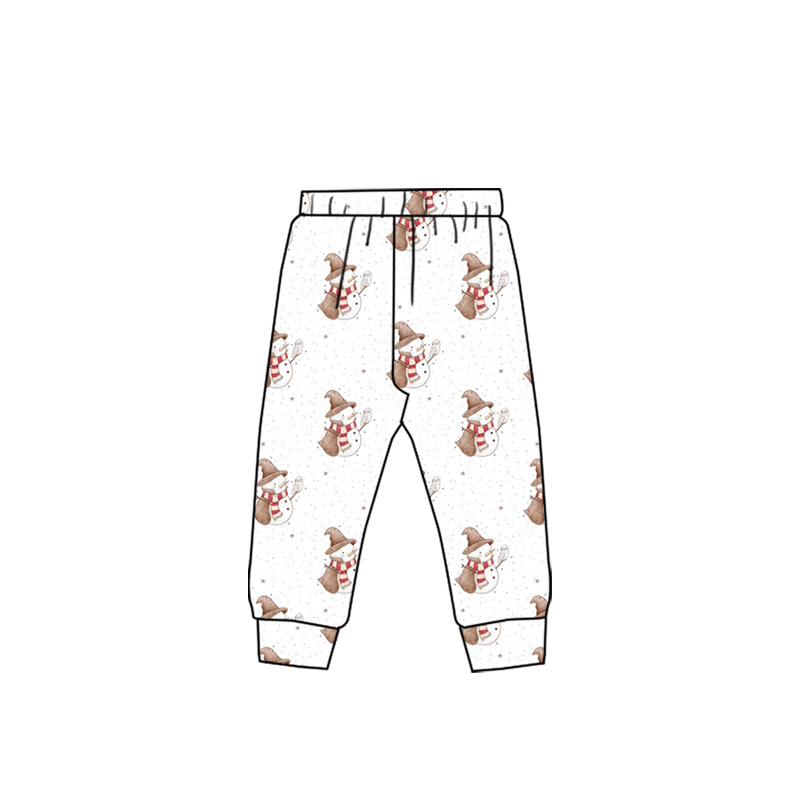 baby boy Christmas snowman design pants preorder
