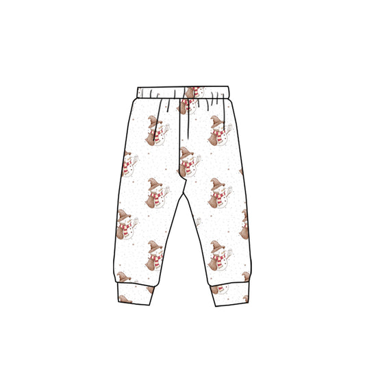 baby boy Christmas snowman design pants preorder