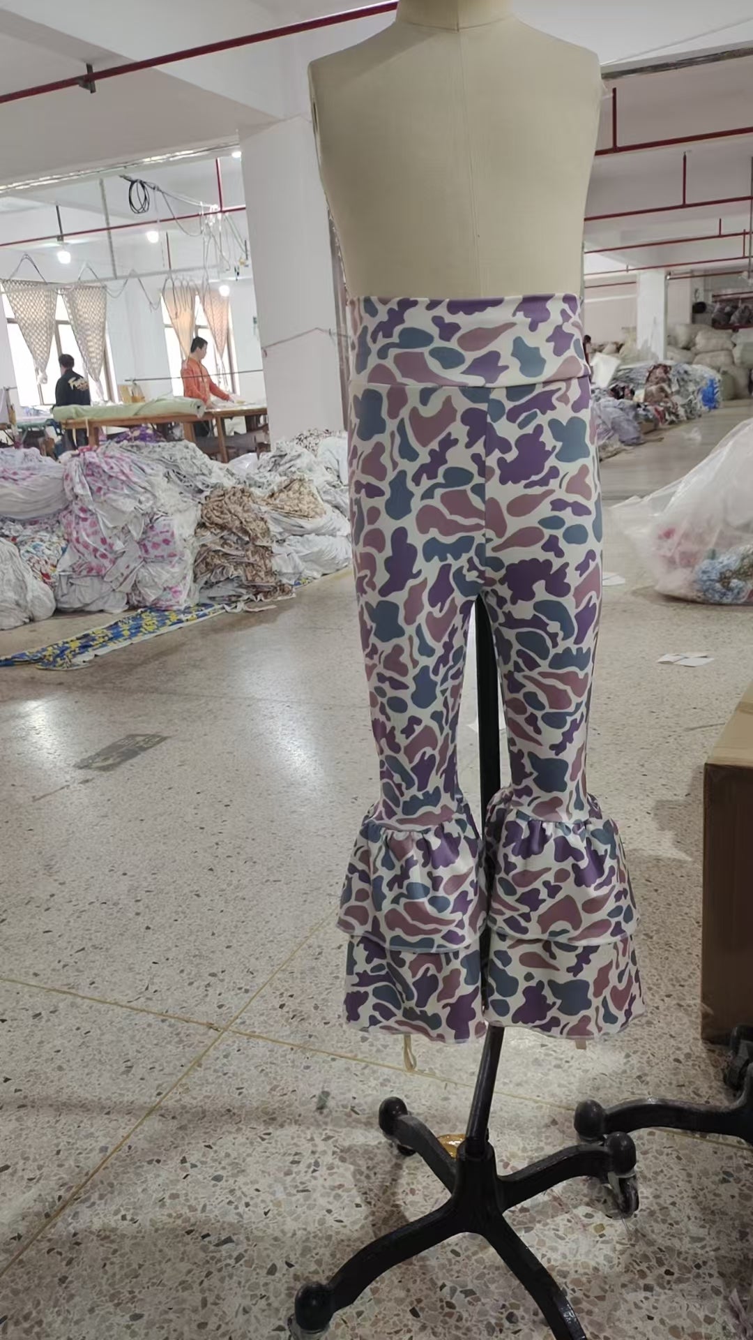 baby girls camo design yoga ruffle leggings pants preorder