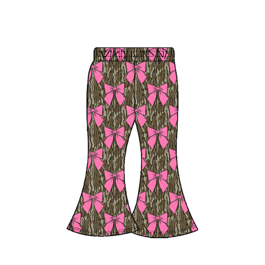 baby girls pink bow camo leggings pants preorder