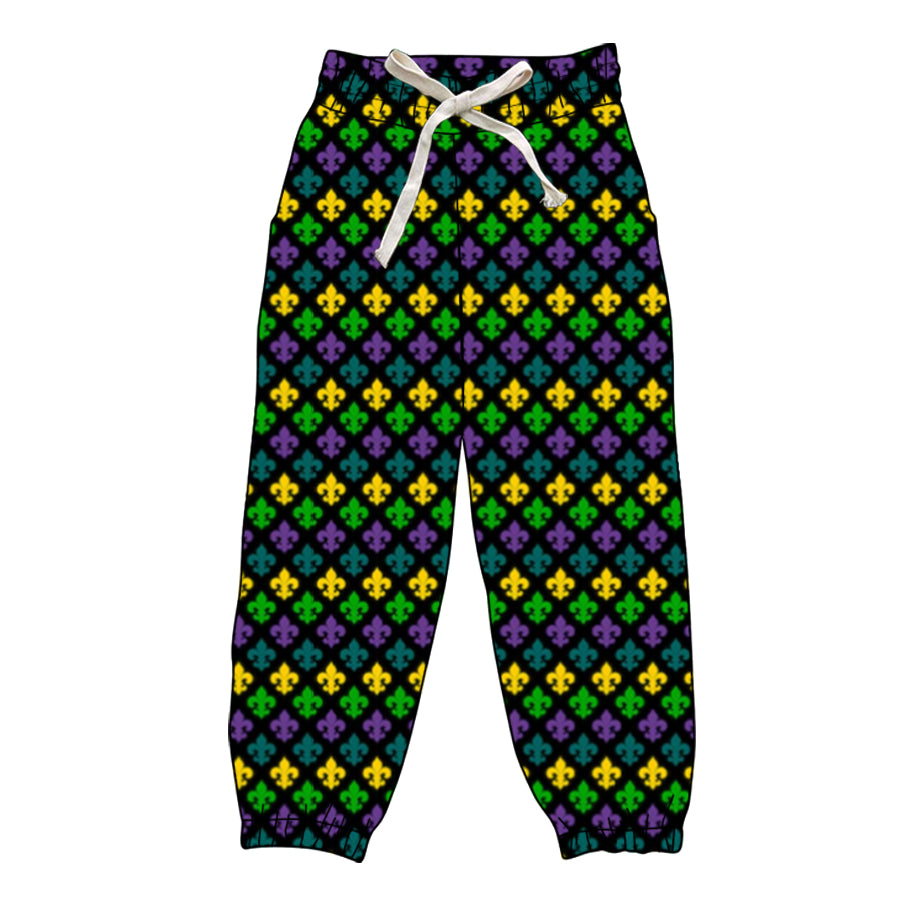 Adult women mardi gras yoga legging pants preorder