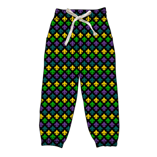 Adult women mardi gras yoga legging pants preorder