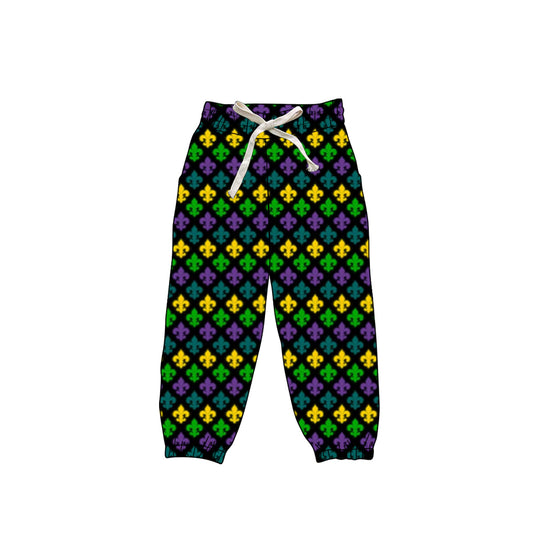 baby girls mardi gras yoga leggings pants preorder