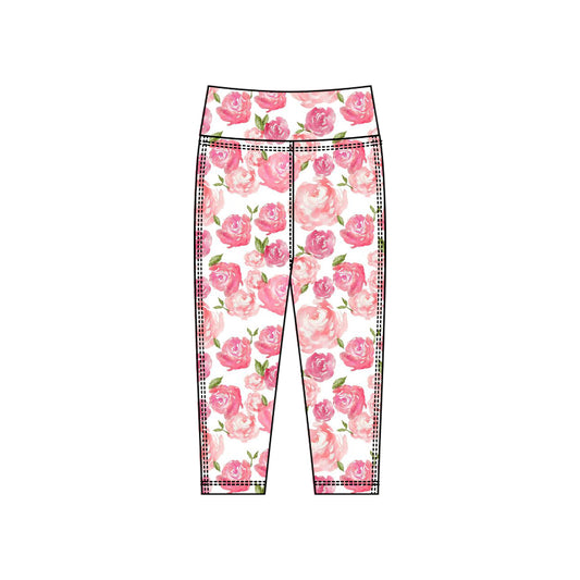 baby girl flowers yoga leggings pants preorder
