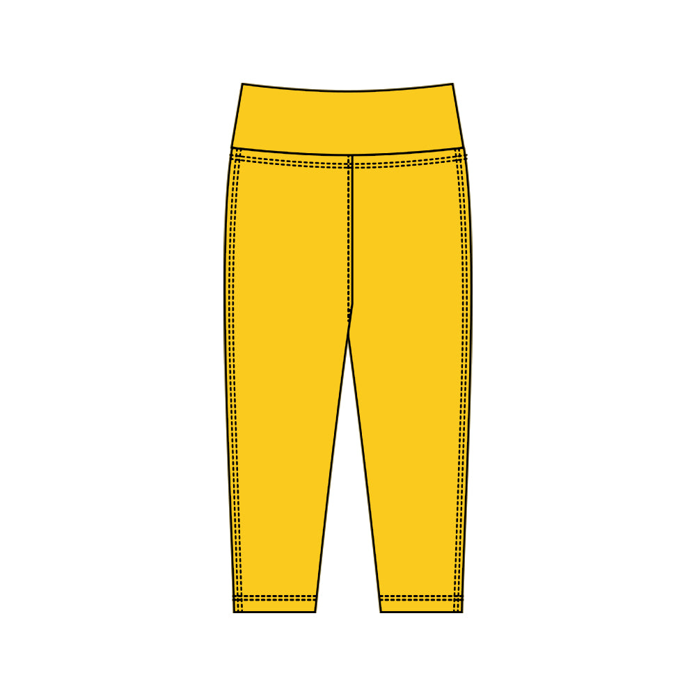 baby girl yellow yoga leggings pants preorder