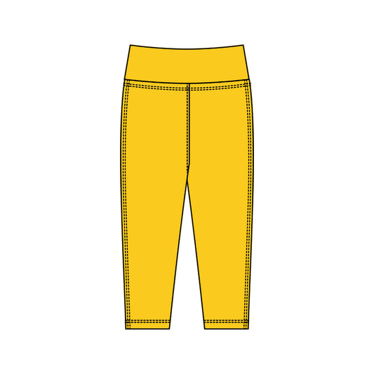 baby girl yellow yoga leggings pants preorder