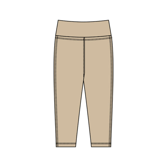 baby girl khaki yoga leggings pants preorder