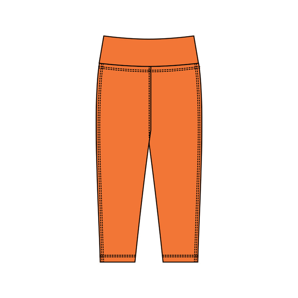 baby girl orange yoga leggings pants preorder