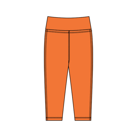 baby girl orange yoga leggings pants preorder