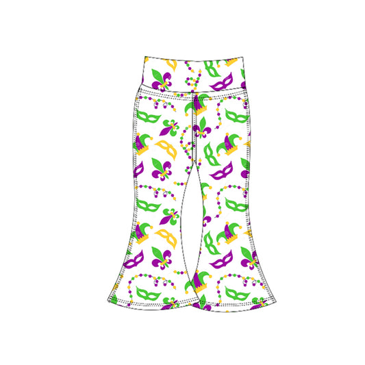 baby girl mardi gras yoga leggings pants preorder