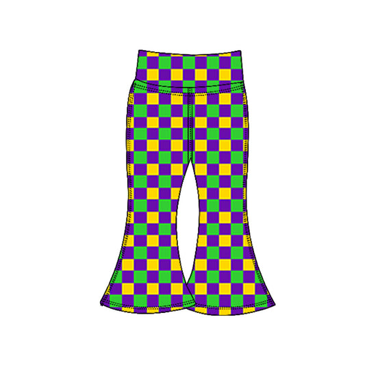 baby girl mardi gras yoga leggings pants preorder