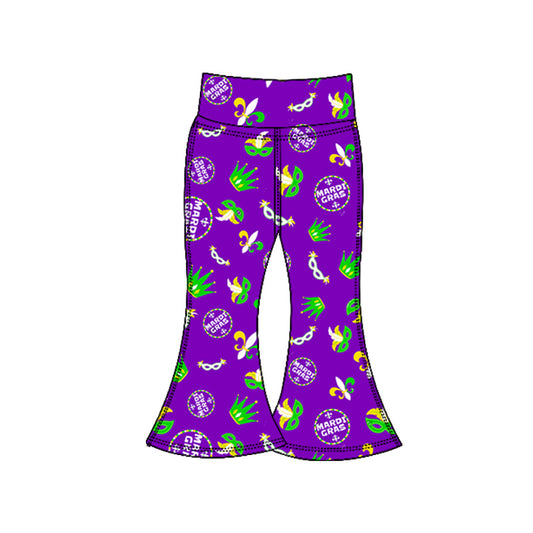 baby girl mardi gras yoga leggings pants preorder