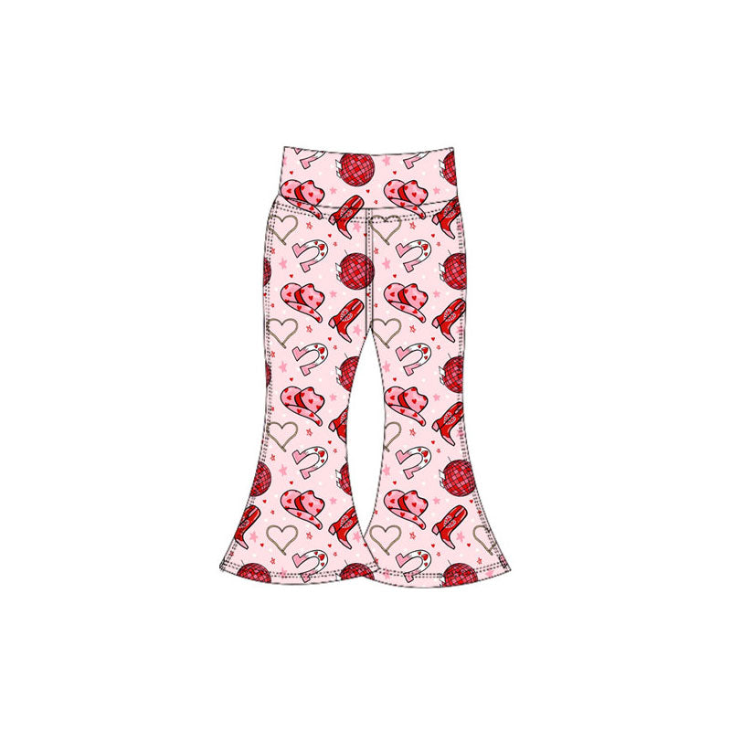 Valentines day western kids yoga leggings pants preorder