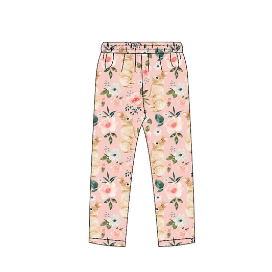 Baby girls easter bunny floral esign leggings pants preorder