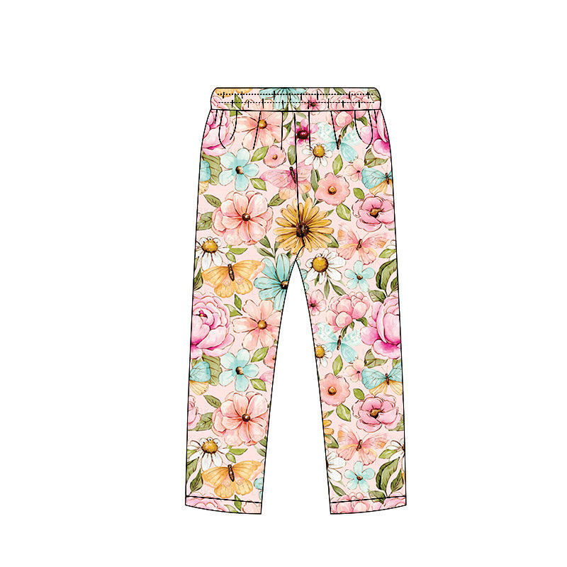 Baby girls  floral design leggings pants preorder