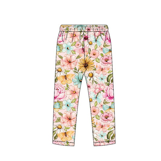 Baby girls  floral design leggings pants preorder