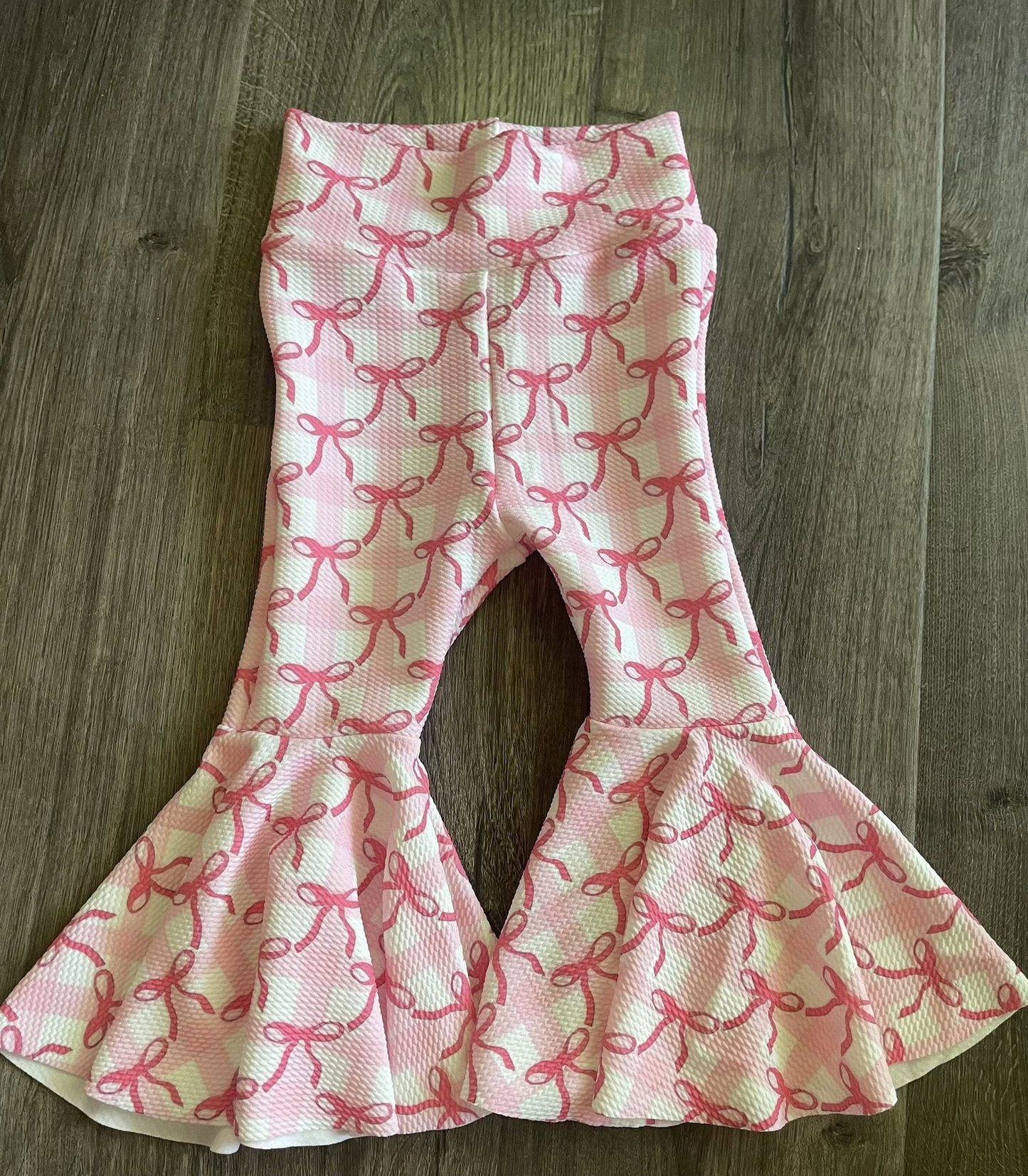 Baby girls pink bow design leggings pants preorder