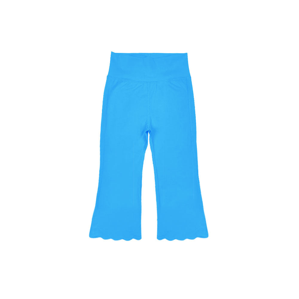 Blue color kids yoga leggings pants preorder