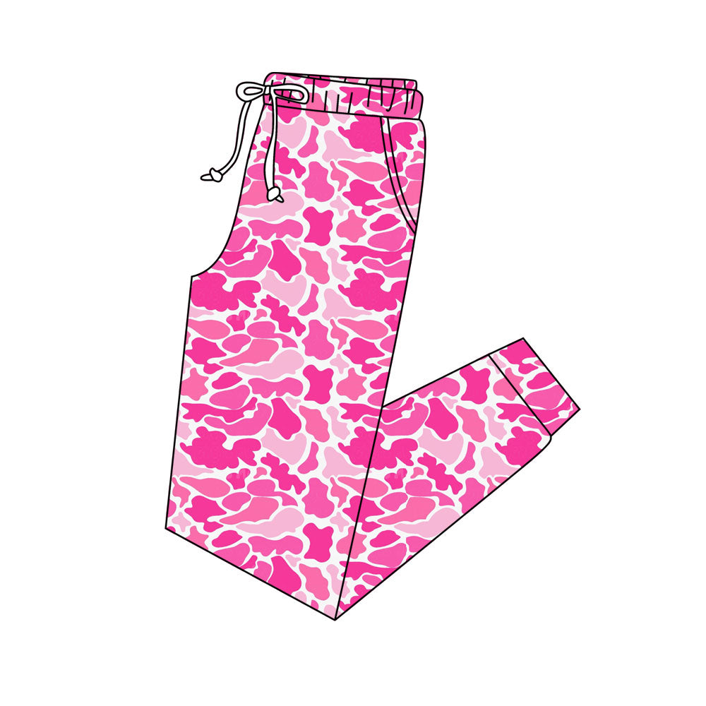 Adult women hot pink camo leggings pants preorder