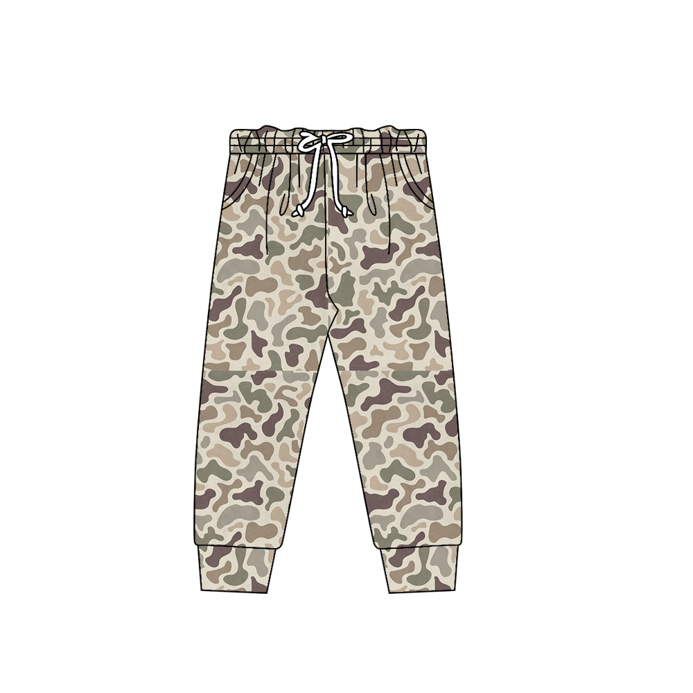 Green grey camo print kids milk silk leggings pants preorder