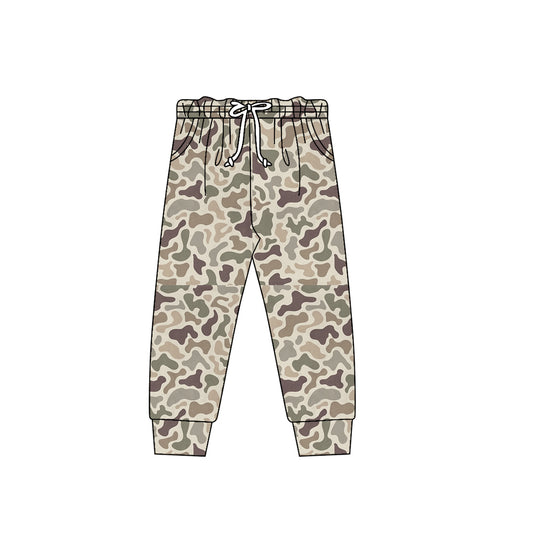 Green grey camo print kids milk silk leggings pants preorder