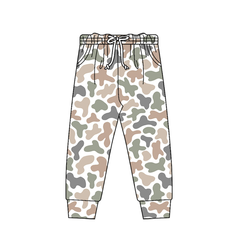 Khaki camo print kids milk silk leggings pants preorder