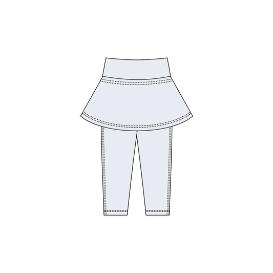 Grey color girls yoga skirt leggings pants preorder