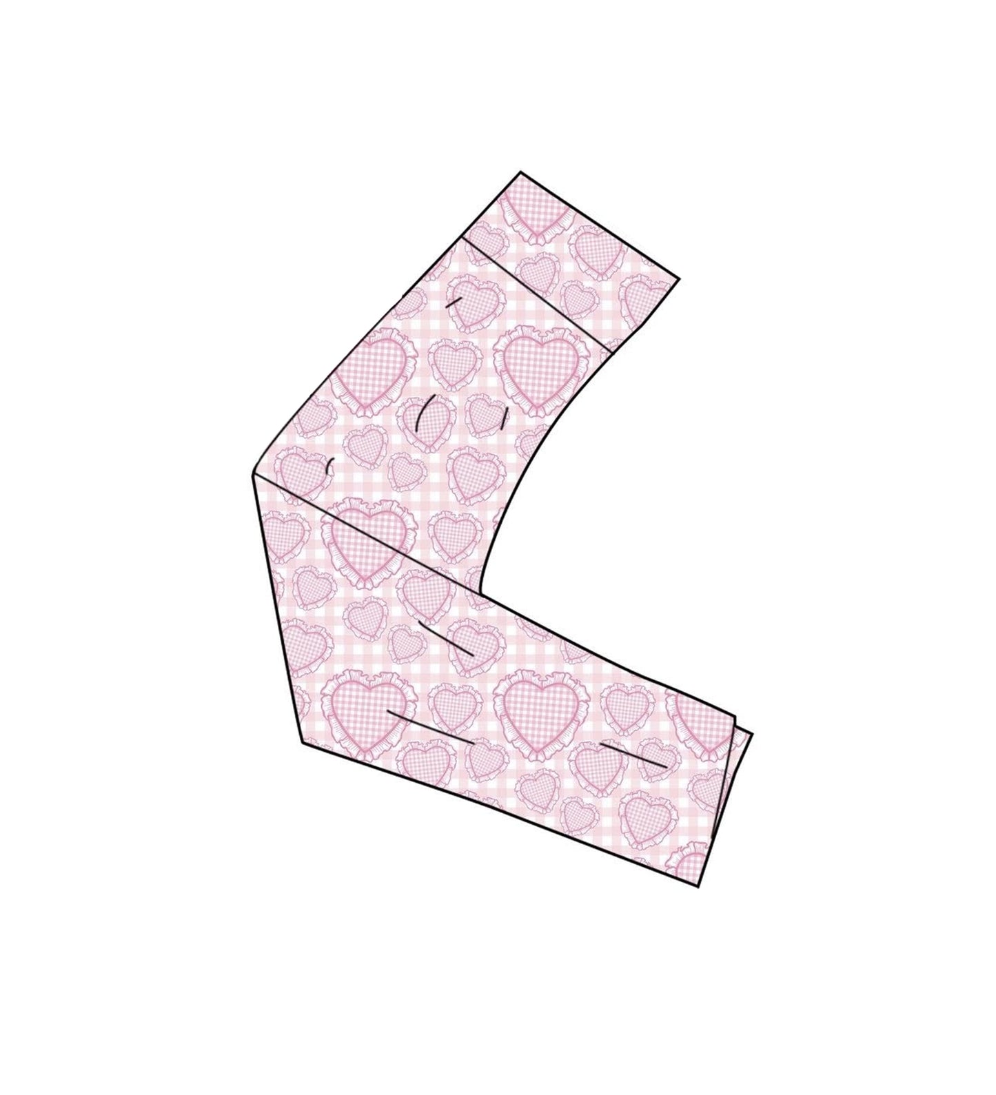 Toddle baby girls Valentines heart print yoga pants preorder