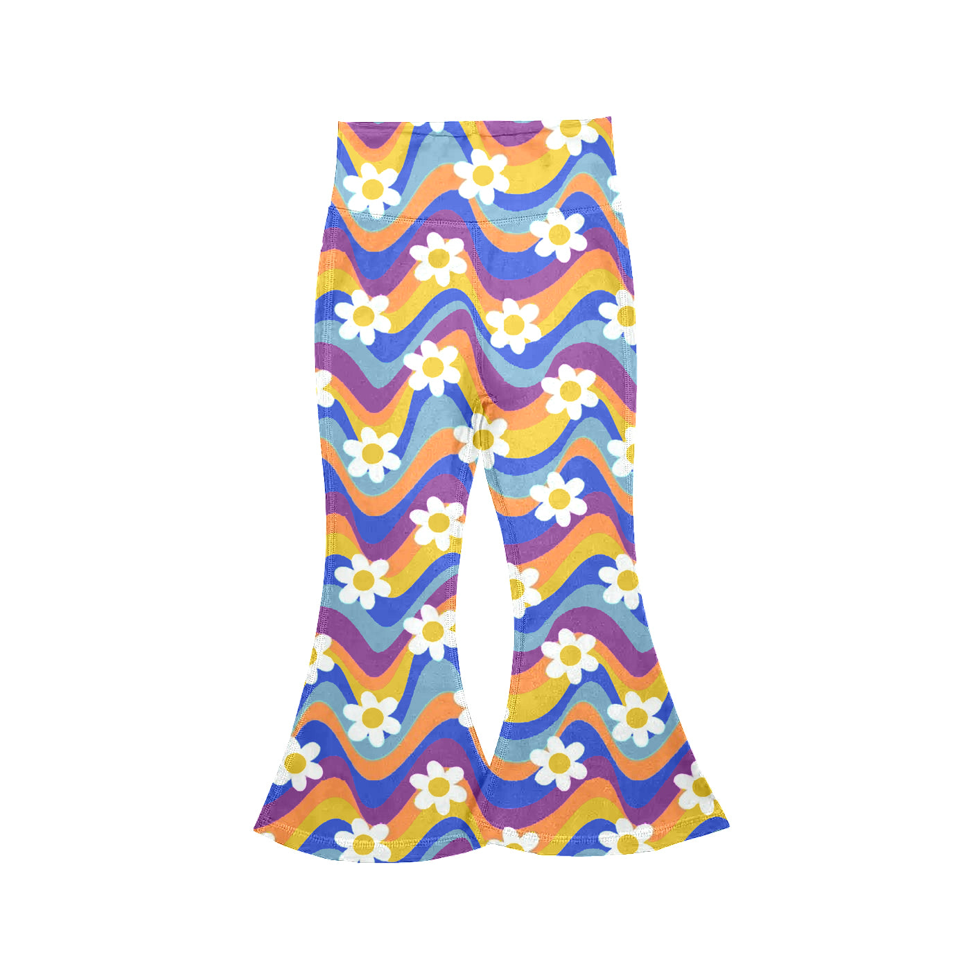 Rainbow flowers yoga flare pants preorder