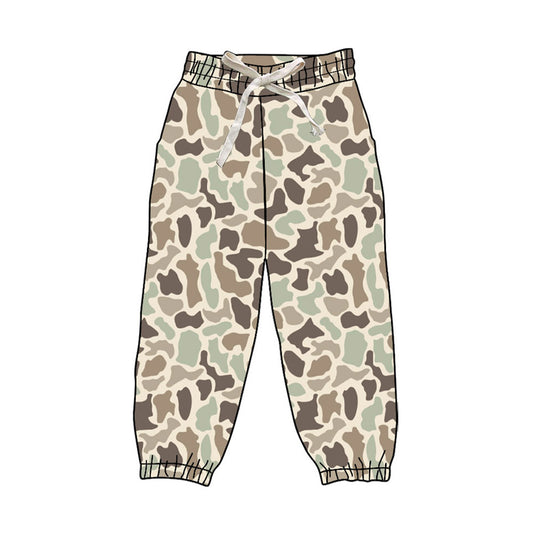 Light grey Camo print kids milk silk leggings pants preorder