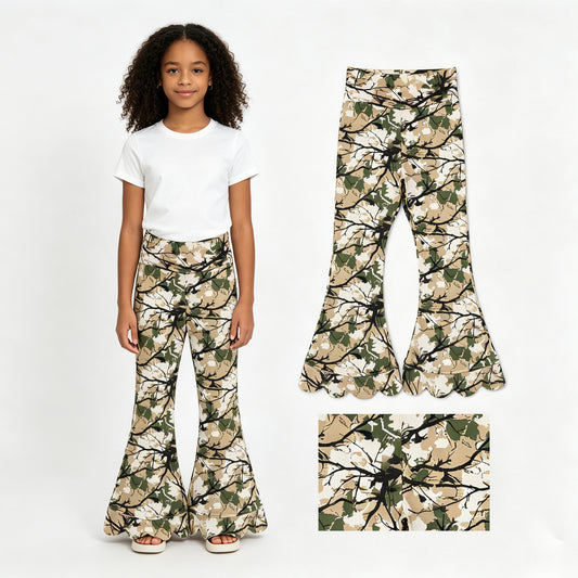 Toddle baby girl camo flare pants