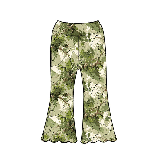 Toddle baby girl green leaves pants preorder