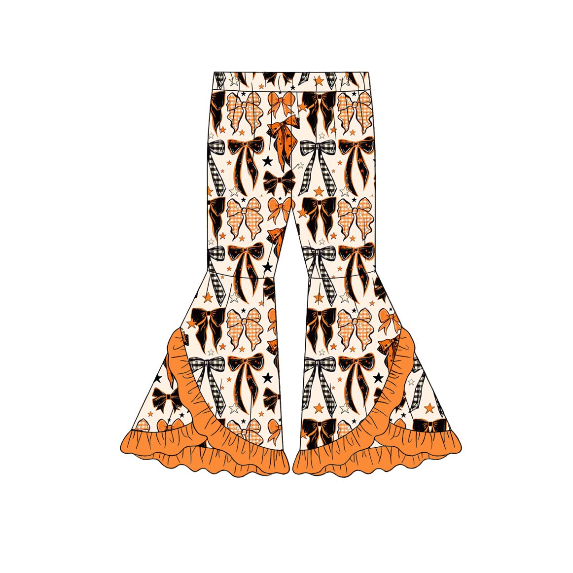 Halloween bow milk silk bell bottoms preorder
