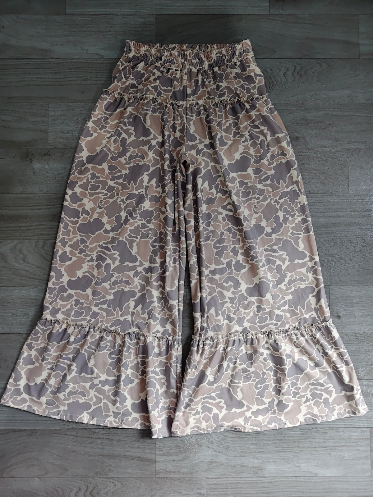 Adult women camo print wide leg yoga pants preorder