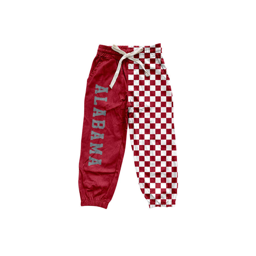 Alabama team print boys milk silk pants preorder