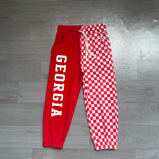 Georgia team print boys vinyl pants preorder