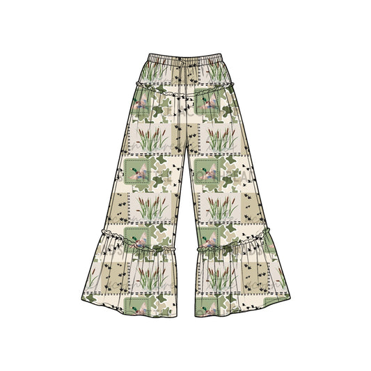 Mallard duck print girls bell bottoms preorder