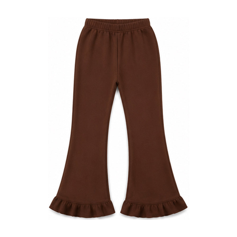 Solid black girls sweatshirt fabrics bell bottoms preorder