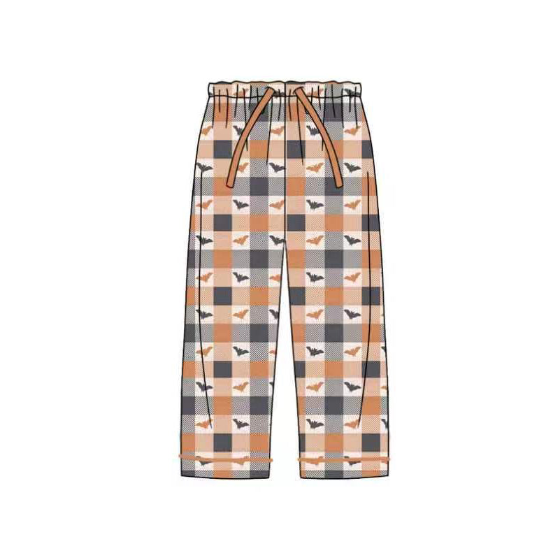 Adult women halloween bat print milk silk pants preorder